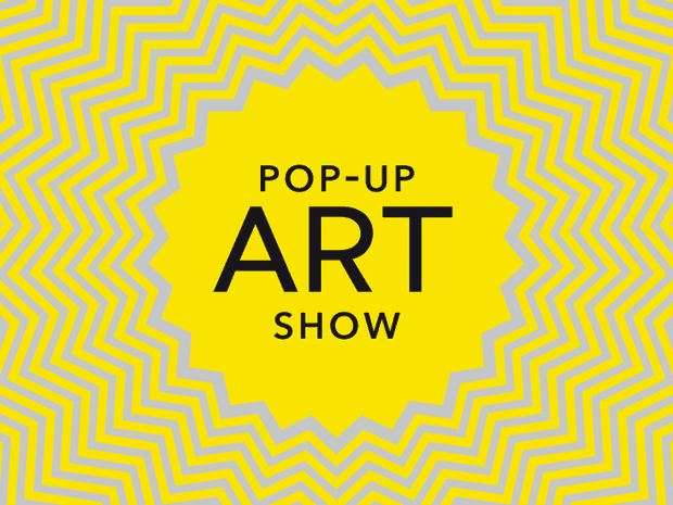 Pop up art show logo