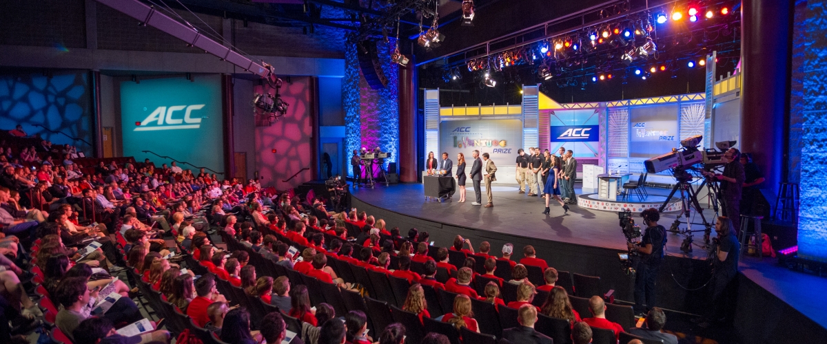 wide view angle of ACC InVenture Prize television production